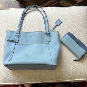 Kate spade blue wallet & purse